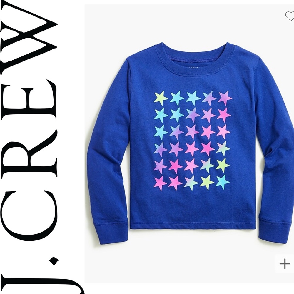 NEW J. Crew star graphic long-sleeve tee